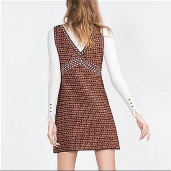 Zara 70s print knit dress - Picture 4 of 7